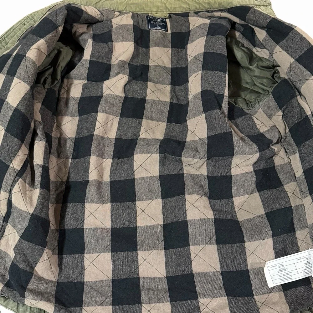 Abercrombie & Fitch Military Field Jacket Army Green Men's Size XL - Picture 6 of 9